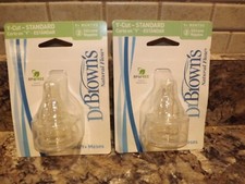 Dr. Brown's - Natural Flow Standard Y-Cut Silicon Nipples 9m - 2 Pack 4 total