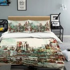 3D Hand Painting City NA727 Bed Pillowcases Quilt Duvet Cover Queen King Fay