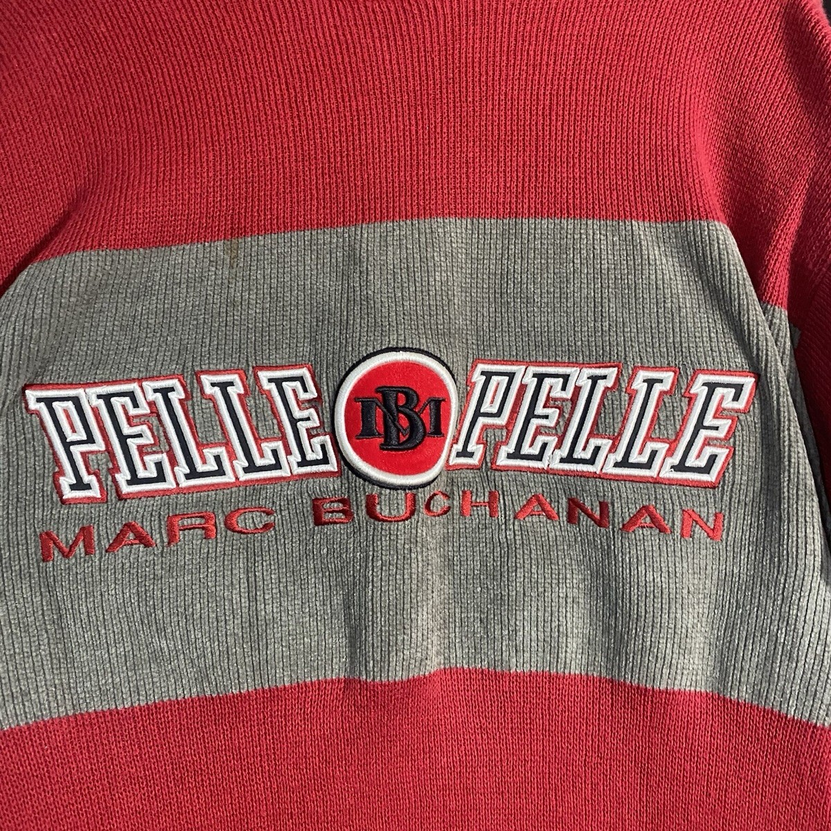 Vintage Y2K Pelle Pelle Marc Buchanan Knitted Crewneck Sweatshirt