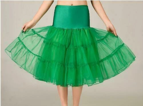 New 26" Retro Net Underskirt 50s Swing wedding Petticoat Rockabilly Tutu Skirt J - Picture 16 of 48