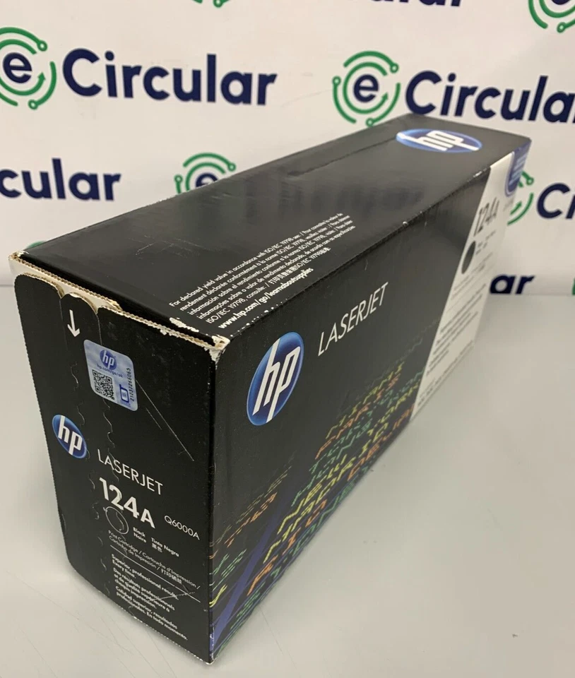HP Q6000A 124A  Black Toner LaserJet 1600 2600 2605 CM1015 1017  Sealed - Image 2 of 4