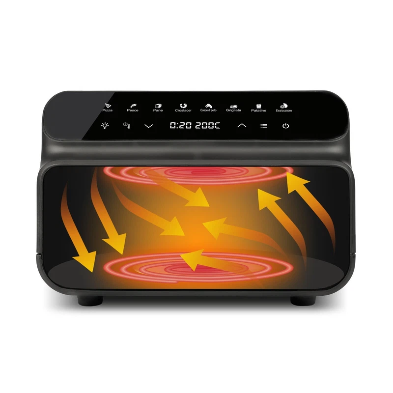 Friggitrice ad Aria G3Ferrari G10181 Friggisano BBQ 10L Forno Air Fryer, fotografia 4 di 15