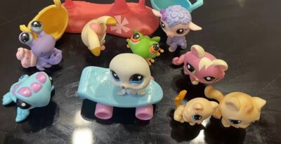 Littlest Pet Shop LPS Figuren Frosch Hase Katze Schnecke Einsiedler Schildkröte