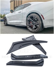 Front Rear Splash Mud Flaps Fits 16-up Camaro Texture Black Gm Extended Guards