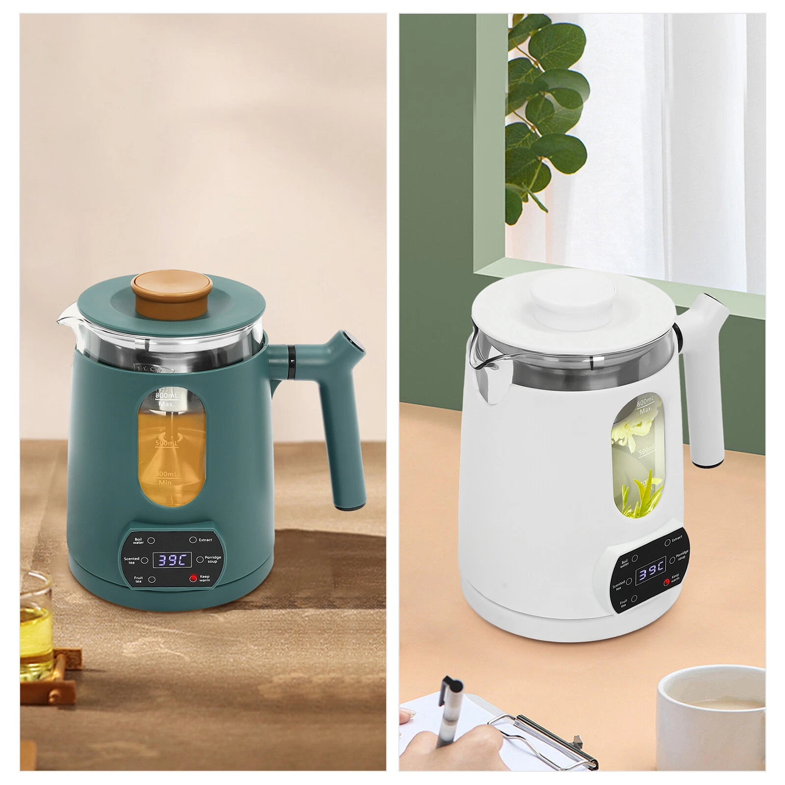 Stainless Steel Electric Water Kettles Tea Coffee Pot Water Boiler & Heater 600W
