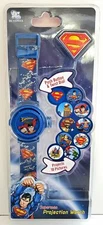 NEW DC Comics SUPERMAN Kids Projection Watch Projects 10 Pictures (New battery)