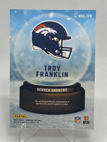 2024 Panini Donruss Rookie Holiday Sweaters #RHS-TFR Troy Franklin (MEM, RC) - Picture 2 of 2