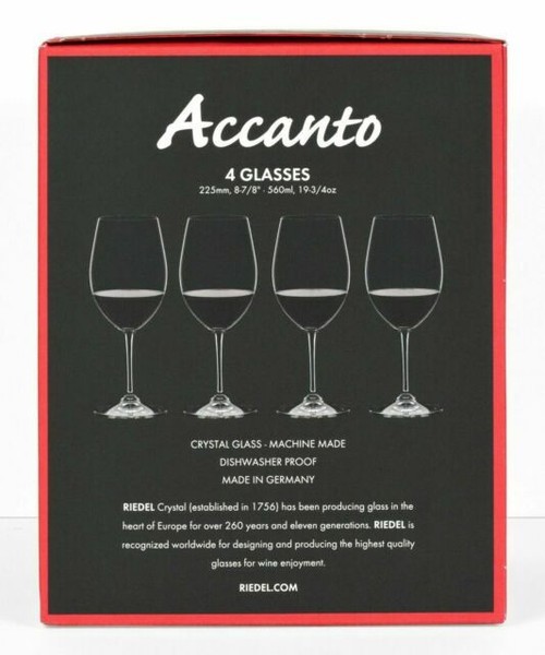Riedel Accanto Red Wine Set Of 4 for sale online eBay