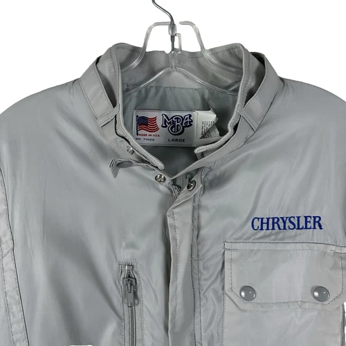 Vintage MBA Chrysler Jacket Lightweight Nylon Windbreaker Jacket Large - product listing photo