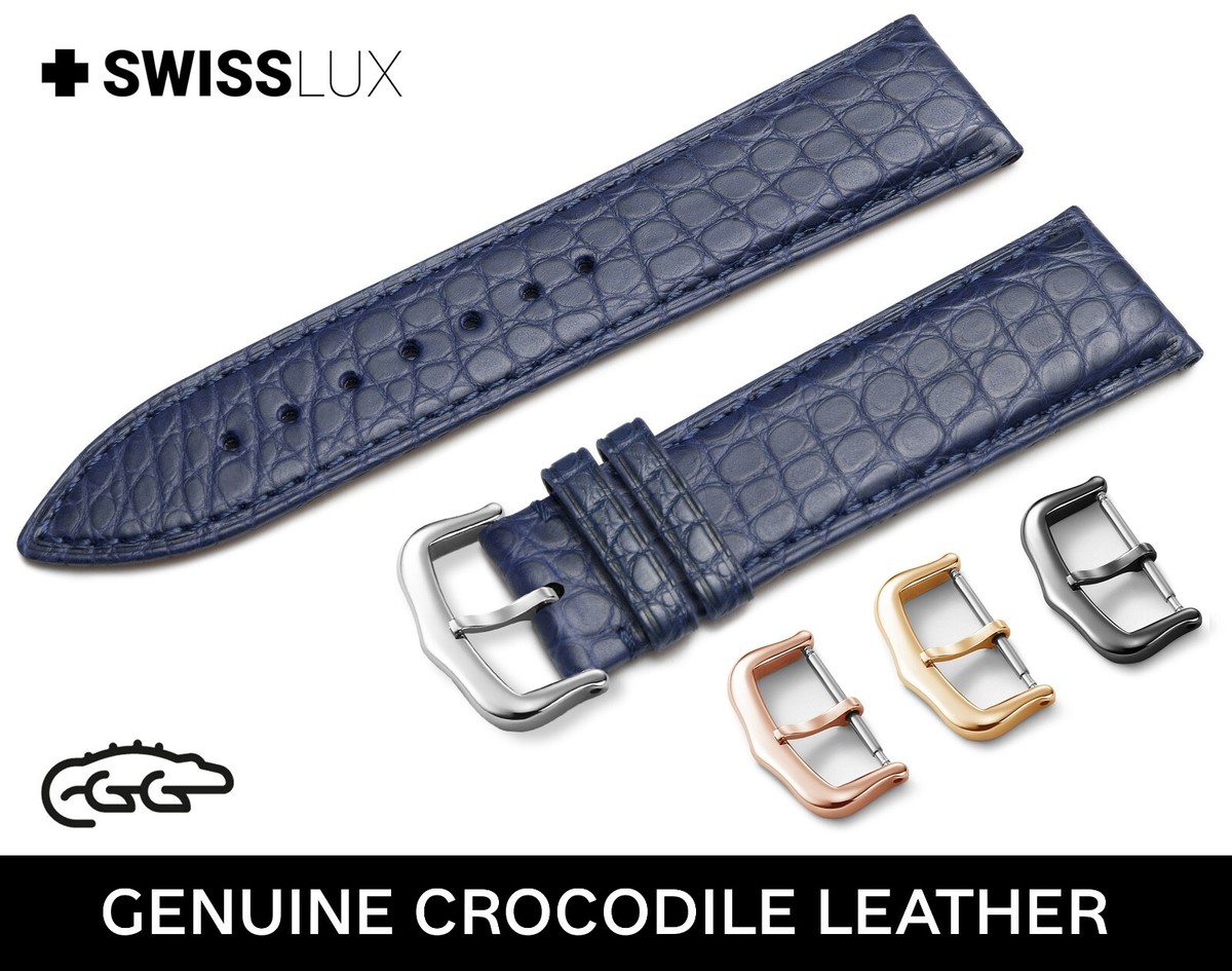 Cartier クロコダイルレザー ストラップ For CARTIER Watch Crocodile Alligator Leather Strap Band