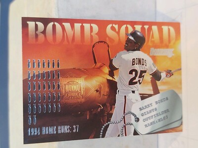 1995 Donruss Bomb Squad **Barry Bonds **Albert Belle #3 Giants Indians-See pics