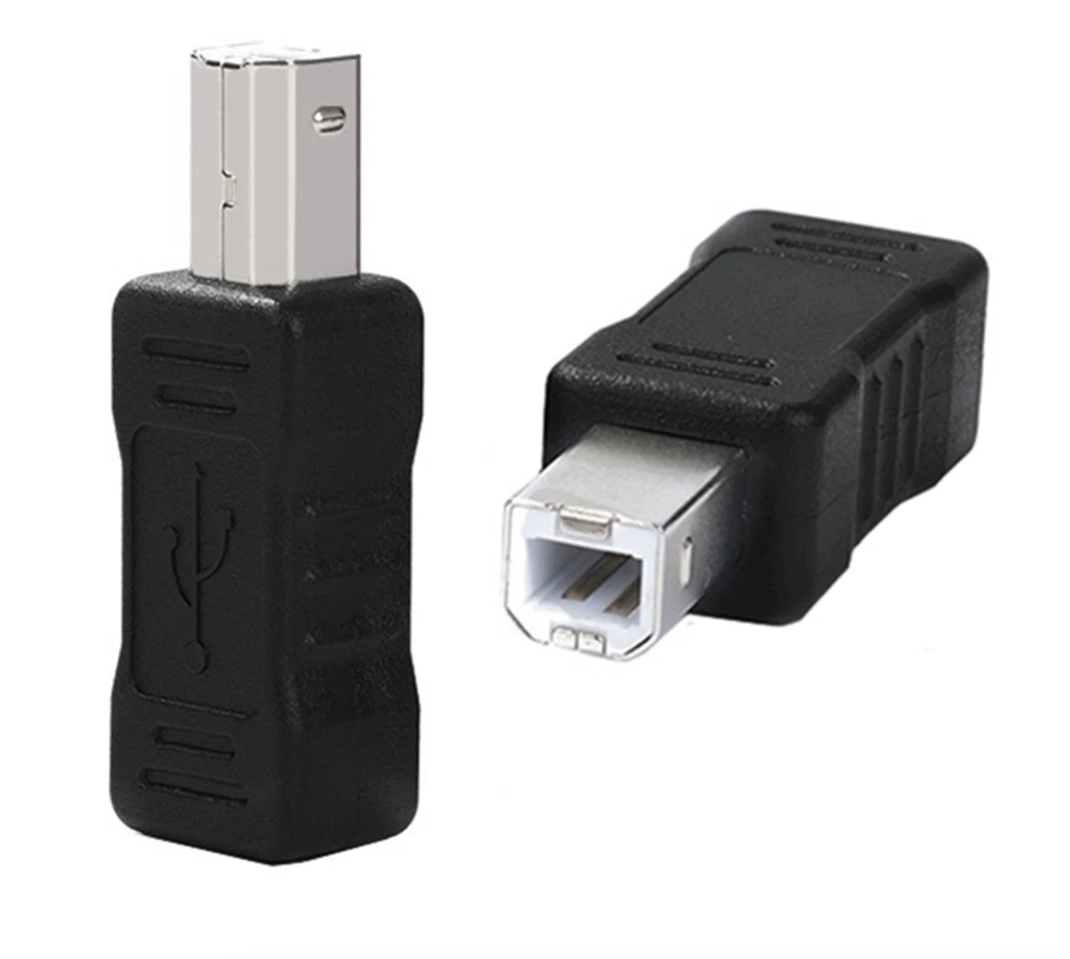 USB B 2.0 to Micro USB Extension Adapter for Printer/Scanner | Male to Female - Image 2 of 3