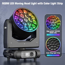 19x20W BEE EYE Zoom Moving Head Stage Light RGBW DMX Beam Wash Lighting DJ Disco