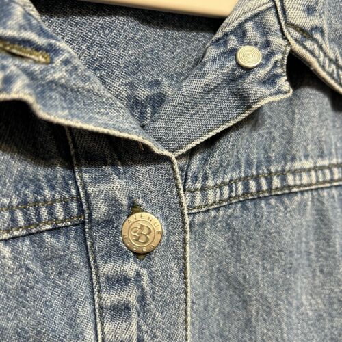 Avenue Blues Kleid Damen 22 Denim Baumwolle Blau Medium Wash Nieten Knöpfe - Bild 3 von 7