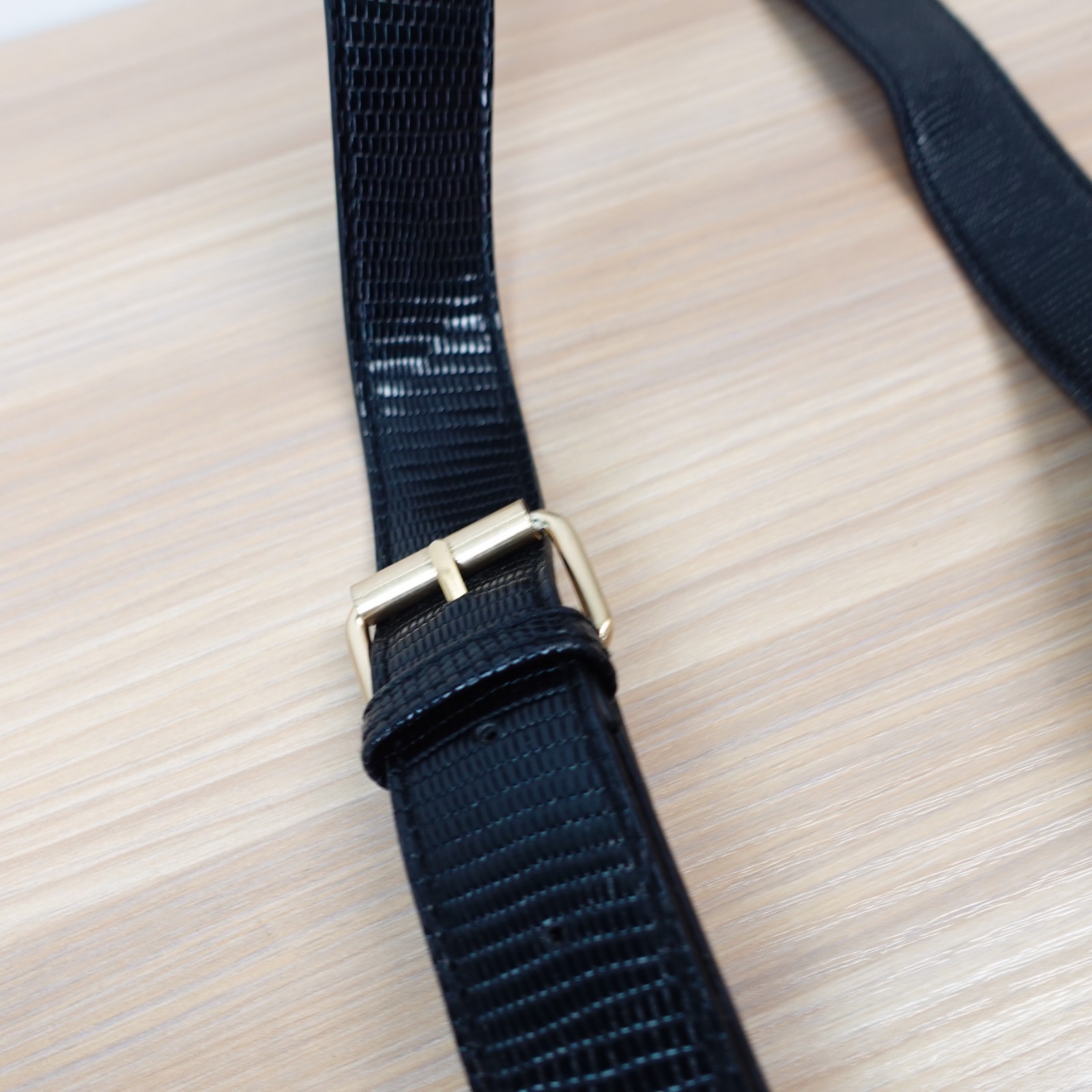 Lizard Bag Strap Replacement Black Crossbody Shou… - image 8