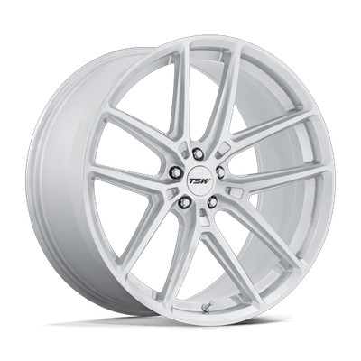 TSW TW006 IMOLA 19X8.5 5x120 25 74.10 GLOSS SILVER W/ MACHINED FACE Wheel/Rim