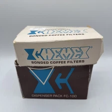 CHEMEX Vintage Bonded Coffee Filters FC-100 Pre-Folded Circles Original Box