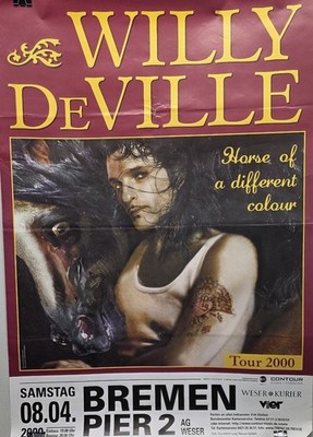 Willy DE Ville  Horse of Different Color-Tour  Jahr 2000 Tourplakat #L-528