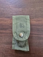 US Military Army 9MM Mag Magazine Ammo Pouch w/ Alice Clips OD Green 1985 B1