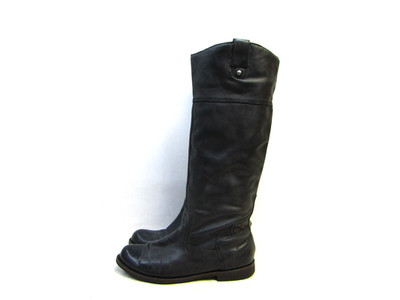 OTBT Womens Size 7 M Black Leather 15'' Knee High Fashion Boots