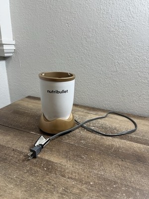 NutriBullet NB-100 500W Personal Blender White & Gold Tested & Working