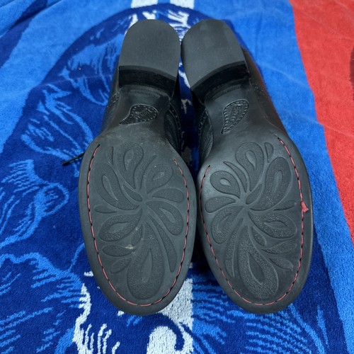born black womens shoes 8/39 M/W D40603 CBHE14 - Picture 2 of 7