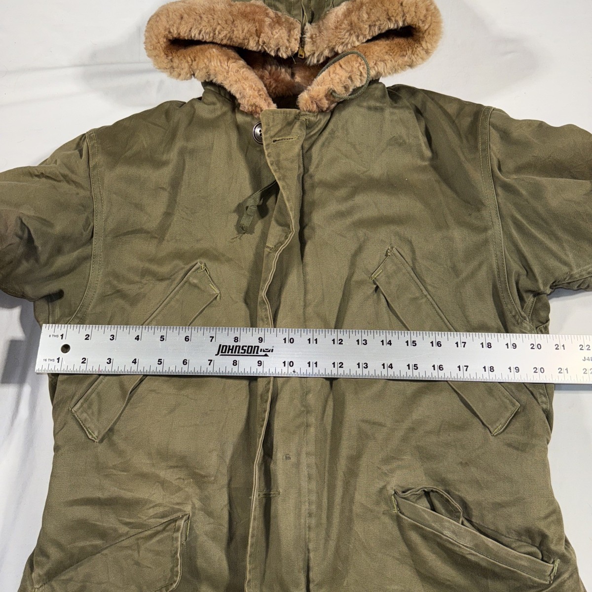 Vintage 1940s WW2 Military US Army Parka Jacket 21x29 | eBay