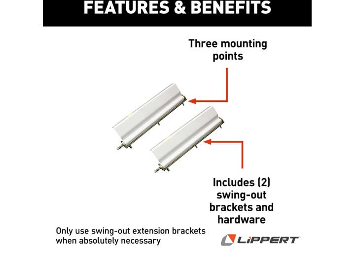 Lippert 182496 RV Trailer HappiJac Swing Out Extension Lippert 182496 RV Trailer HappiJac Swing Out Extension