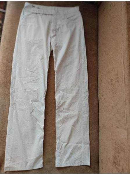 Women Emporio Armani Trousers Beige Cotton 40 / L