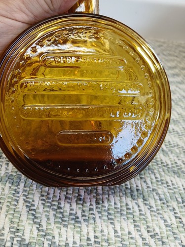 Vintage Amber Glass Decanter Plaza de Toros Madrid & Spain Made in Italy - Picture 7 of 9
