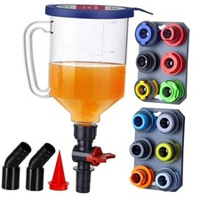 SMART JERRY - Spill-Proof Engine Oil Funnel Kit Oil Change Funnel w/ 12