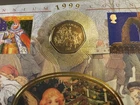 GB STAMPS RARE ISLE OF MAN CHRISTMAS COIN FIRST DAY COVER 1999 WITH MINT COIN