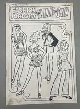 Original Art Mad About Millie #14 1 Page Splash Stan Goldberg Lee Marvel