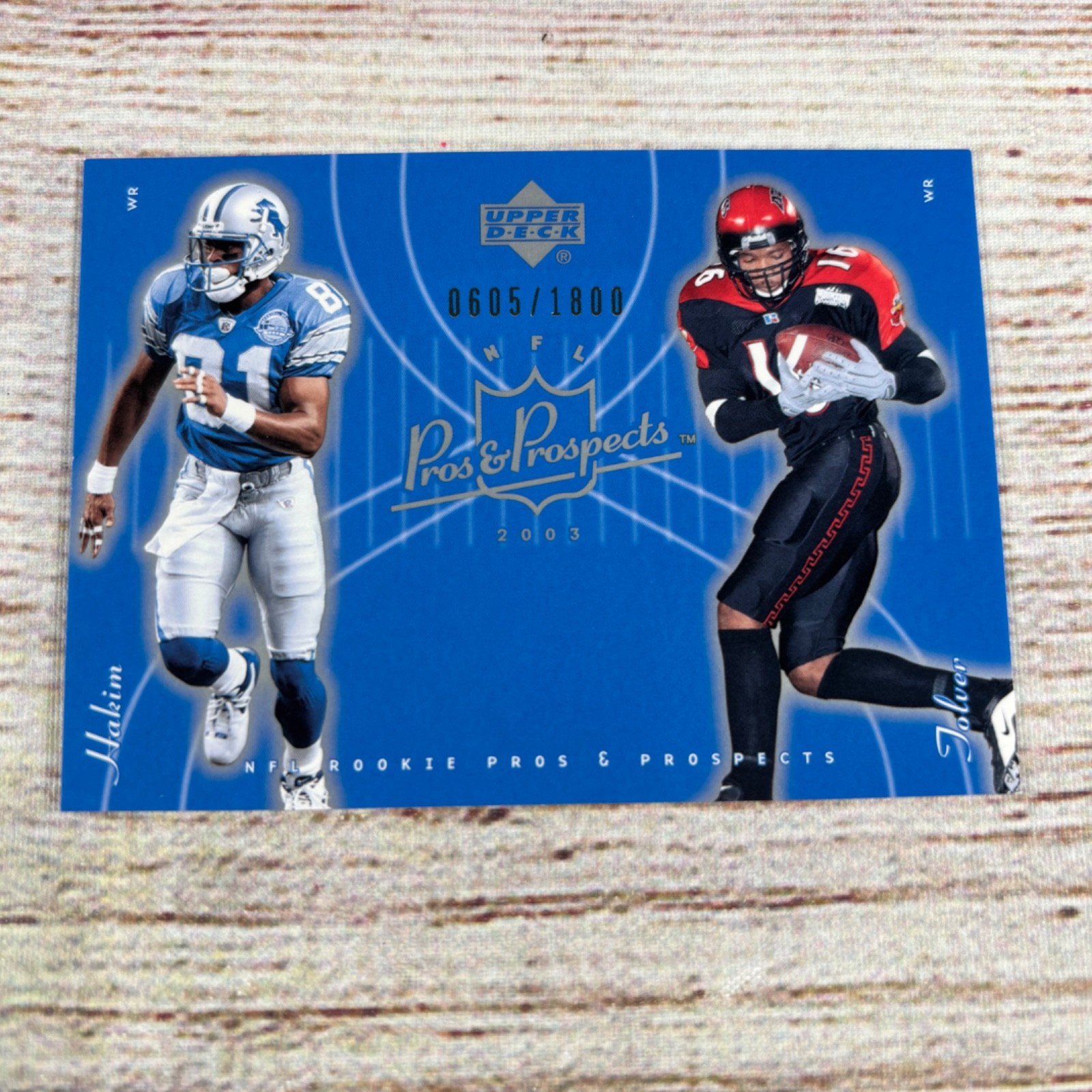 2003 Upper Deck Pros & Prospects #127 J.R. Tolver Az-Zahir Hakim /1800