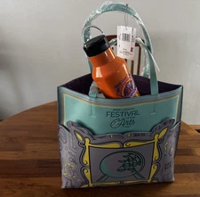 2022 Disney Parks Epcot Festival Of The Arts Figment Portrait Loungefly Tote Bag