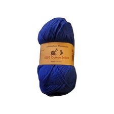 New Skein JubileeYarn Minnesota Yarn - 10S/3 Cotton Select, 208 Dynasty Blue