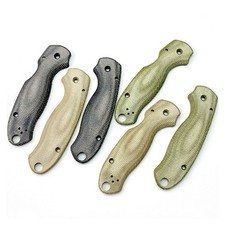 1Pair Micarta Material Knife Grip Scales Handle Patches for Spyderco C223 Para 3