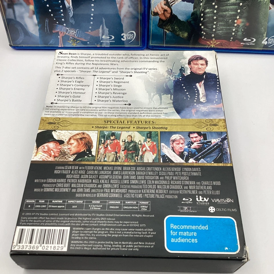 Sharpe The Classic Collection Sean Bean Blu-ray Set Region B (B3.8) - Image 2 of 4