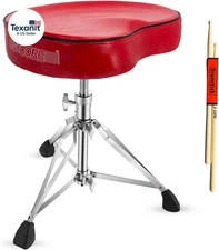 Drum Throne 4 Inch Thick Padded Ergonomic Comfortable Saddle Guitar Stool Heavy 