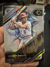 2025 Topps Diamond Icons Polychromatink Gold Black /15 Johnny Bench Auto REDS