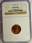 NGC MS 64 Red Brown 1910 Lincoln Cent