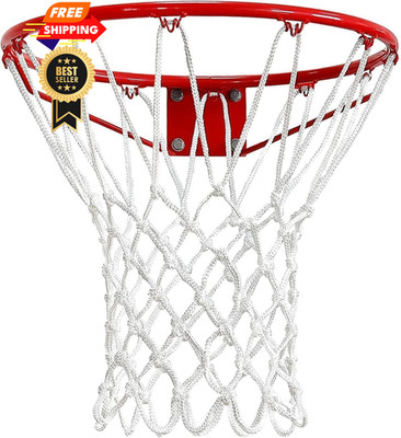 JXCTNNU Basketball Net 2 Pack Chain Standard, White