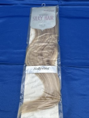 New NOS 100% Human Hollywood American Silky ASH-18 Hair 18  Dirty Blonde Color