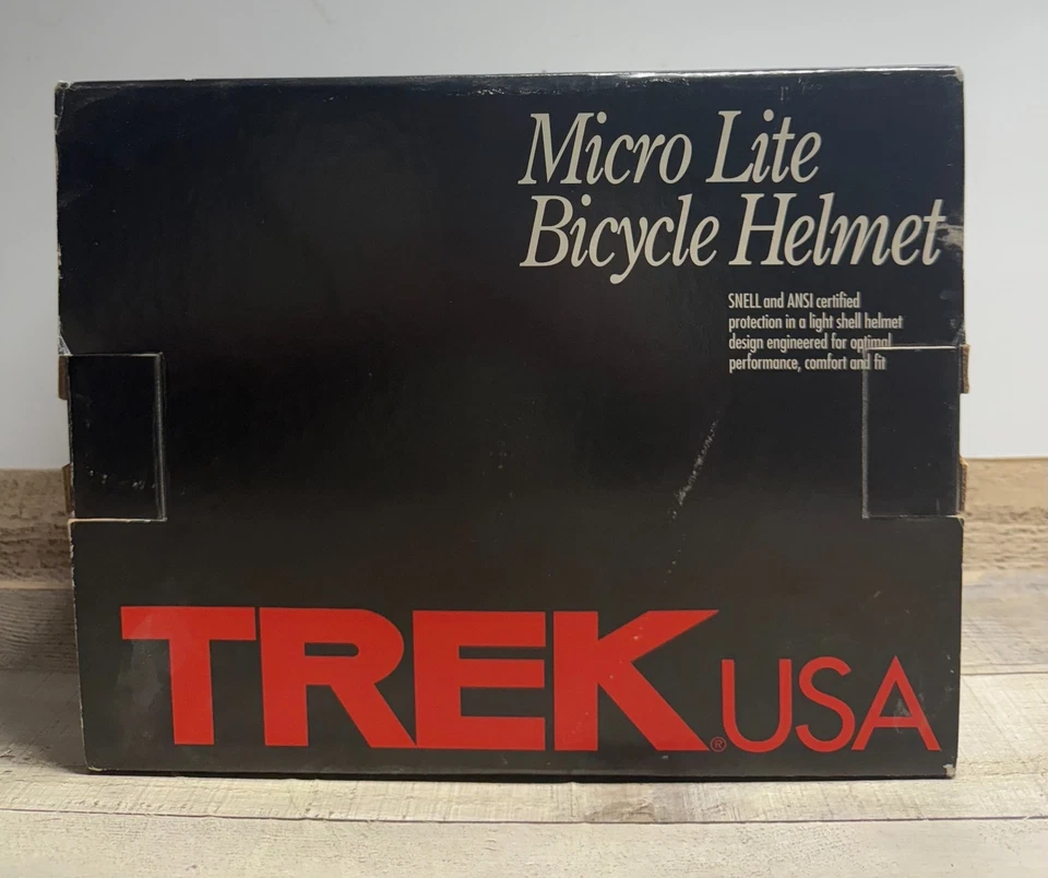 Vintage TREK USA Micro Helmet Jack Scratch Design New In Box- Fast Ship - Image 2 of 3