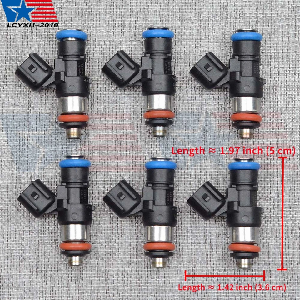 Inyectores de combustible 6 piezas nuevos para Ford Explorer 2011-2017 3,5 L / Taurus 3,5 L Foto 2 de 4