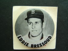 RARE 1960's Vintage Eddie Bressoud Boston Red Sox Pin 1 3/4
