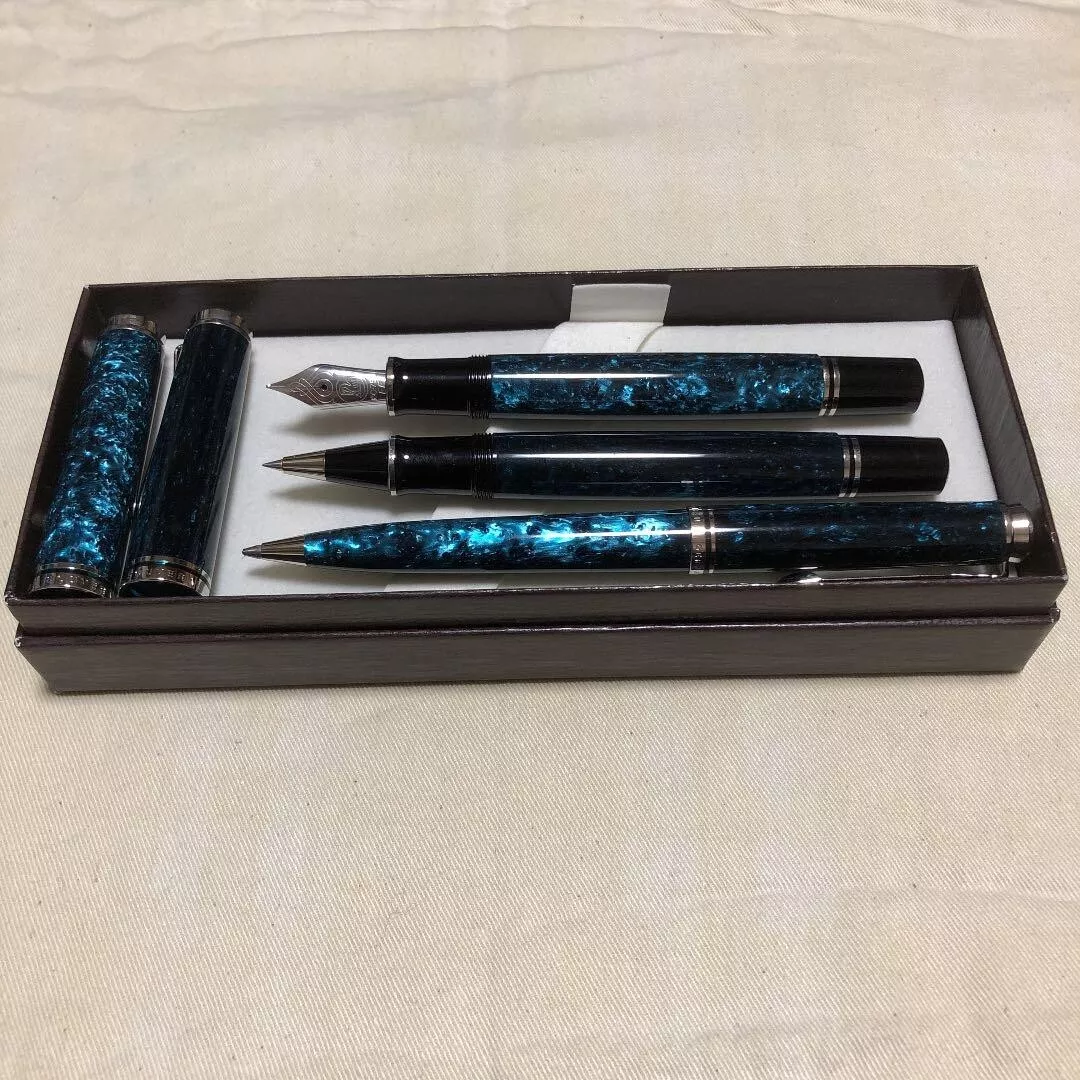 Pelikan Souveran M805 Ocean Swirl Fountain Pen & Ballpoint Pen