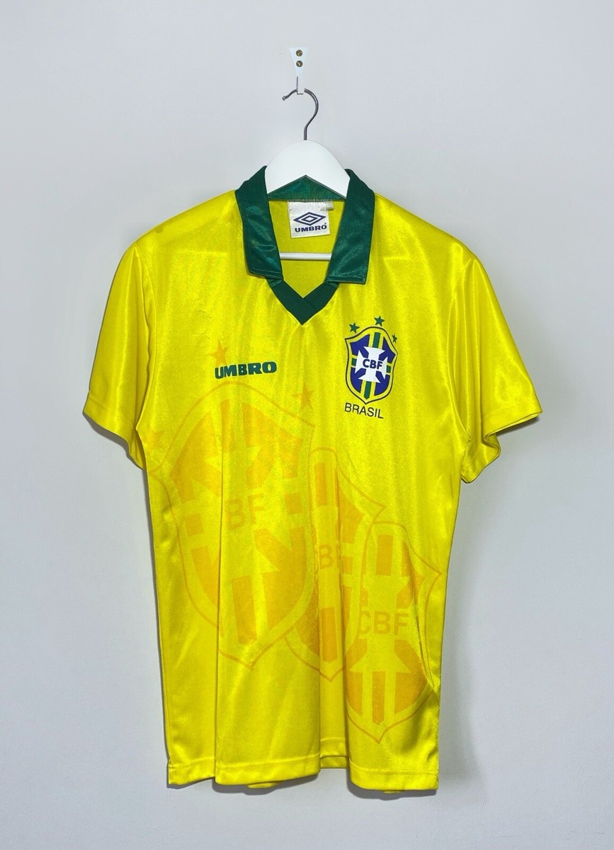 Vintage Umbro Brazil National Team 1994 Home Football Shirt