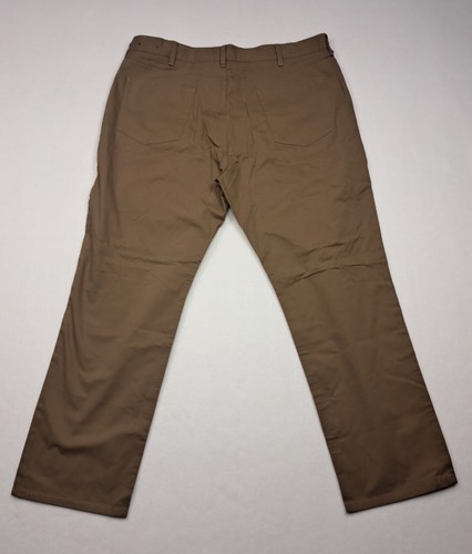 Pantalone uomo vintage Brooks Brothers 38x30 marrone cotone tinta unita kaki a costine - Foto 2 di 10