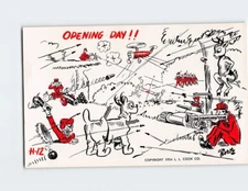 Postcard Opening Day! with Army Animals Comic Art Print